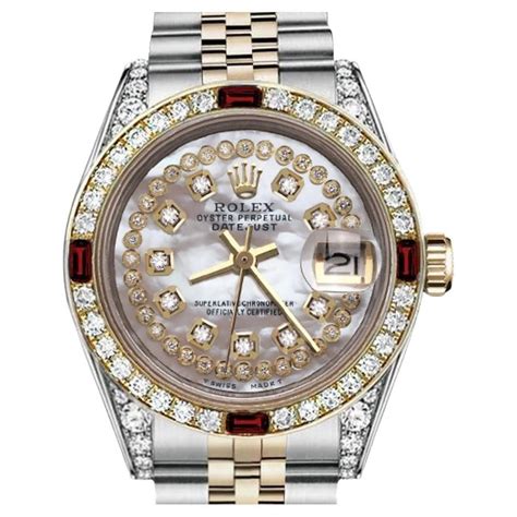 rolex quadrante bianco con diamanti